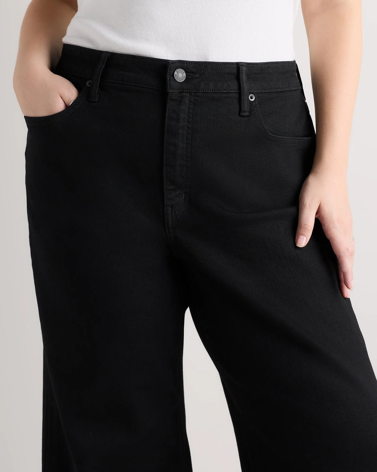 Bella Stretch Wide Leg Jeans - 33 / Midnight Blue