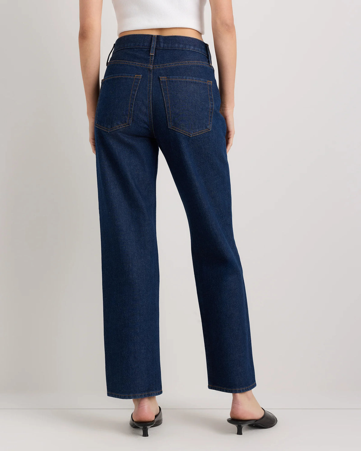 Bella Rigid Straight Jeans - 24 / Powder Blue Raw Hem
