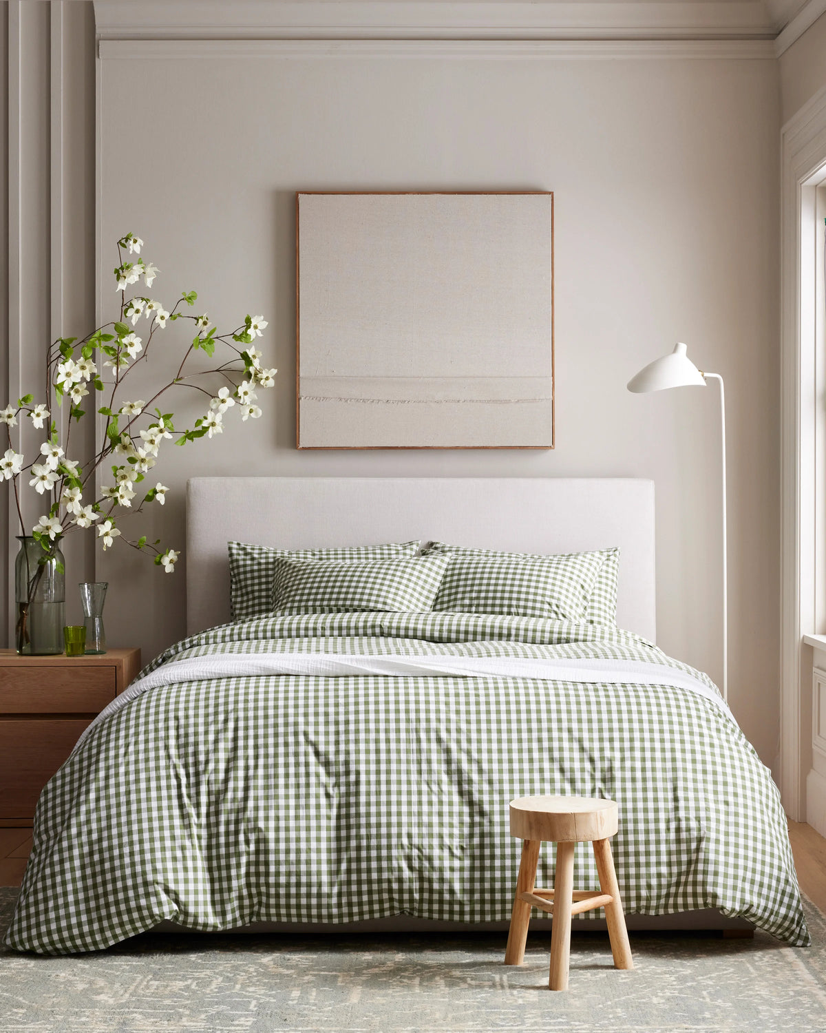 Organic Crisp Percale Deluxe Bedding Bundle - Twin / White