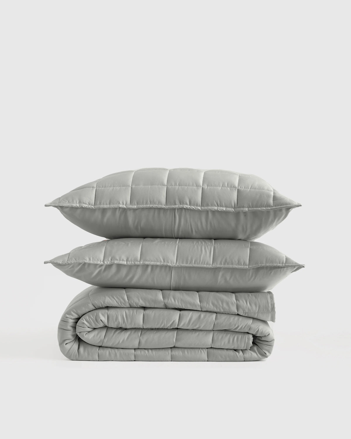 Bamboo Box Quilt Set - Twin / Sage