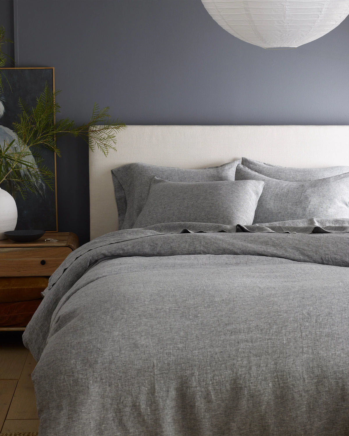 European Linen Chambray Duvet Cover - Twin / Natural