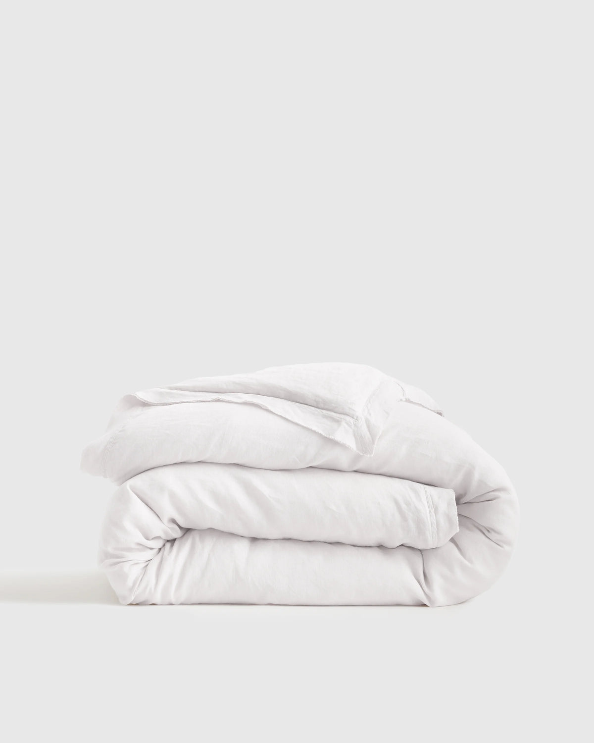 European Linen Double Flange Duvet Cover - Twin / Pine