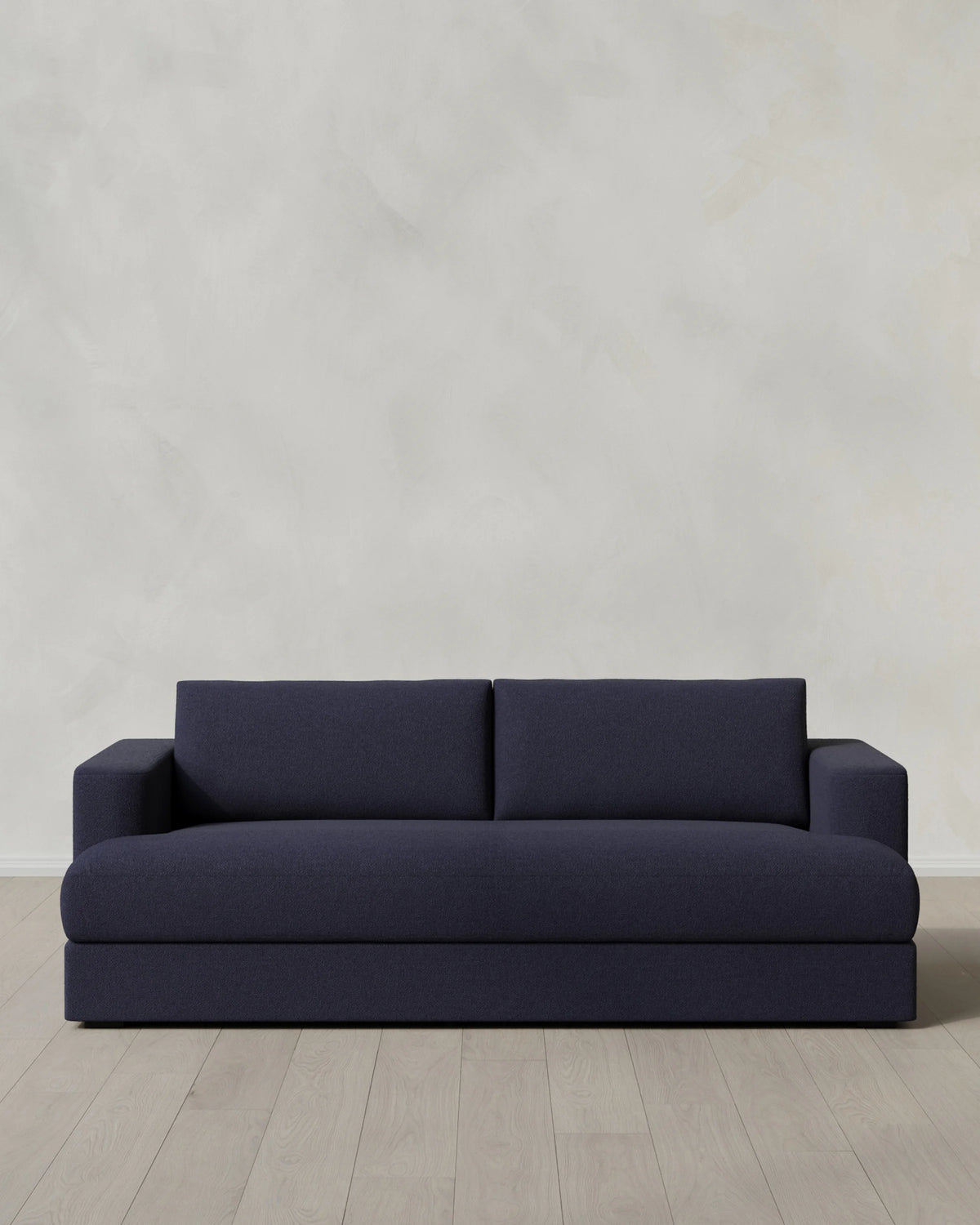 Sierra Curved Arm Sleeper Sofa in Performance Basketweave - One Size / Flax