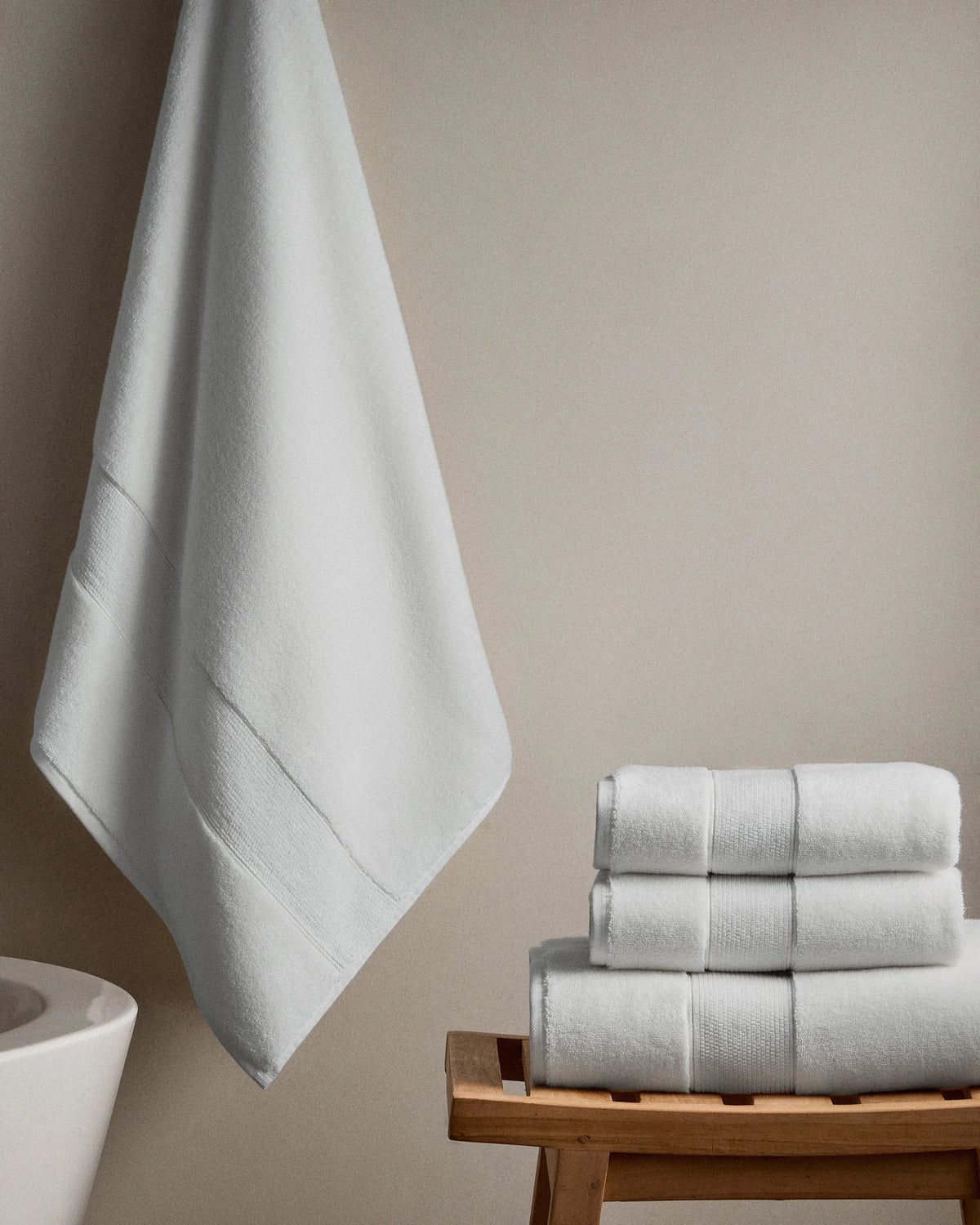 Classic Organic Turkish Cotton Bath Bundle (4 pieces) - One Size / White