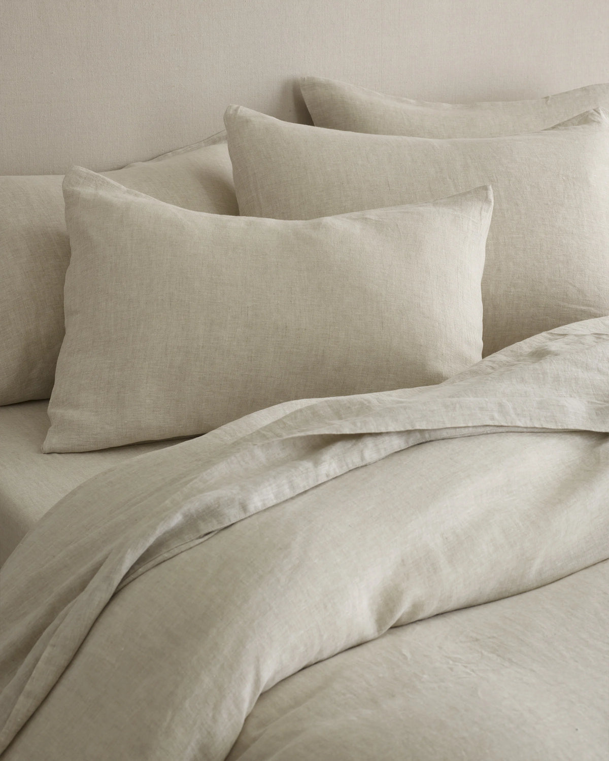European Linen Chambray Sham Set - Standard / Natural