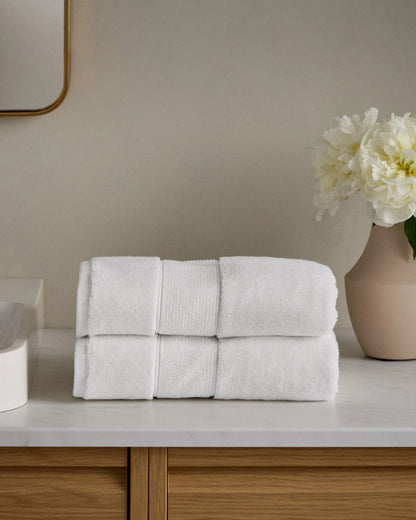 Classic Organic Turkish Cotton Bath Bundle (4 pieces) - One Size / White