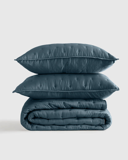 Bamboo Dream Quilt Set - Twin / Sage