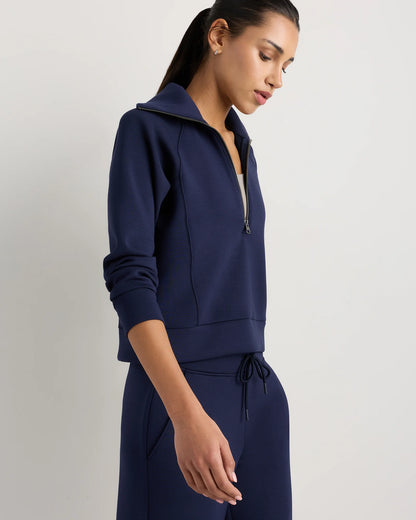 CloudComfort Half Zip Sweatshirt - XS / Pebble Beige