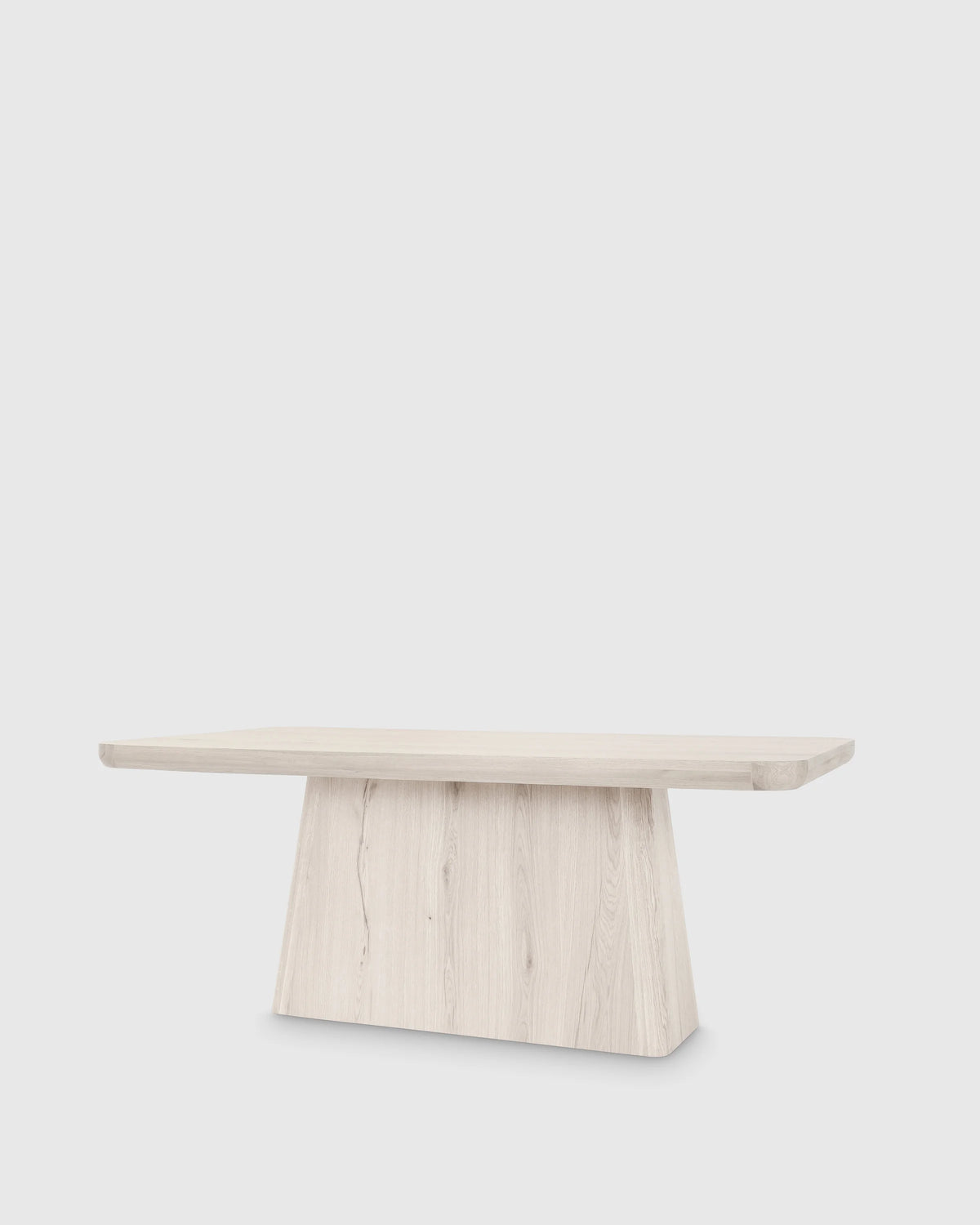 Rustic Oak Plinth Dining Table - 71" / Natural