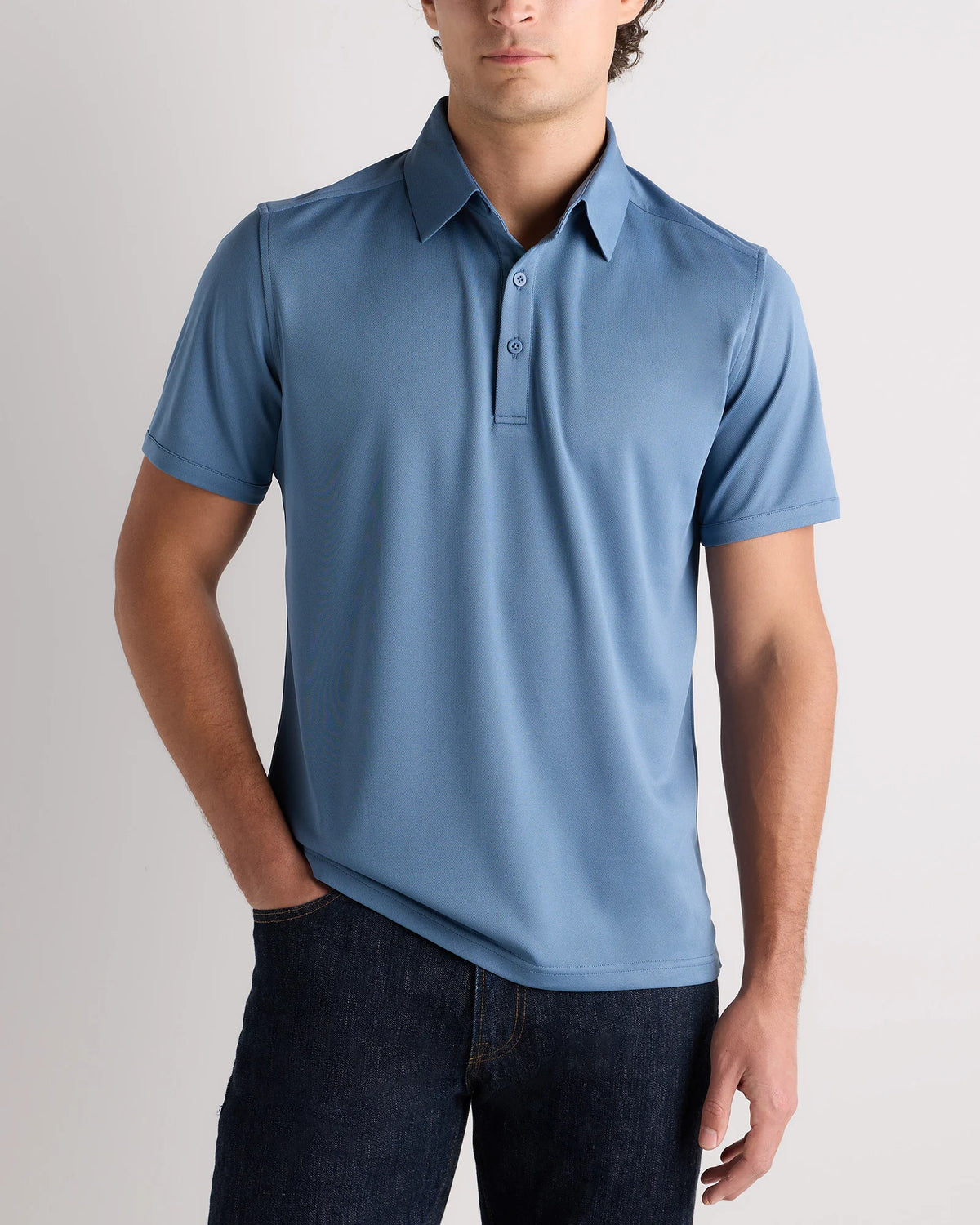 Commuter Stretch Pique Polo - S / Dark Coal