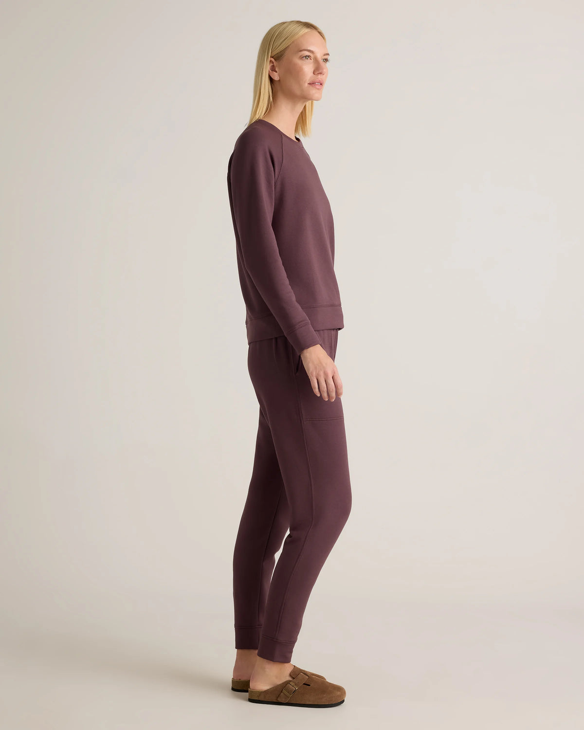 SuperSoft Fleece Crew - XS / Smoked Thyme Green