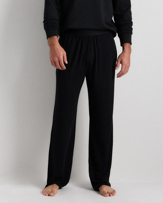 Bamboo Jersey Relaxed Lounge Pants - S / Black