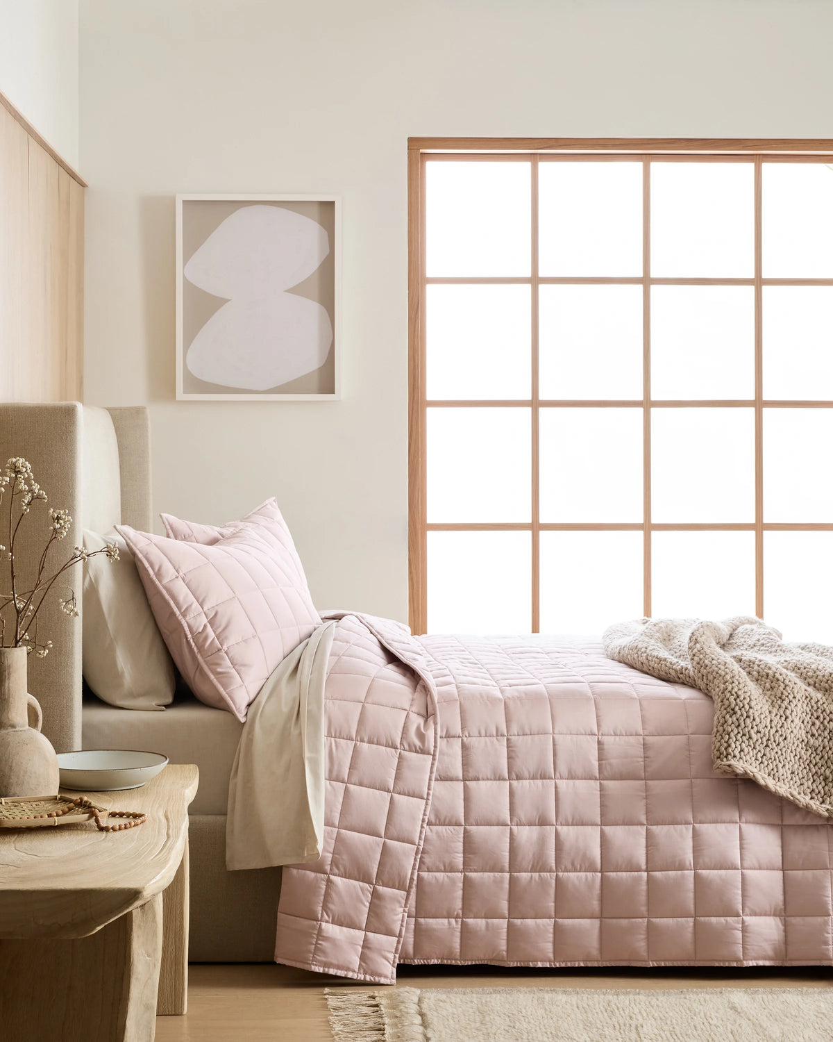 Bamboo Box Quilt Set - Twin / Sage