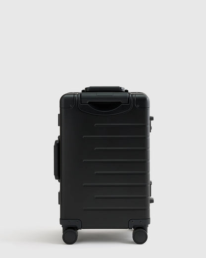 Aluminum Carry-On Suitcase - One Size / Black