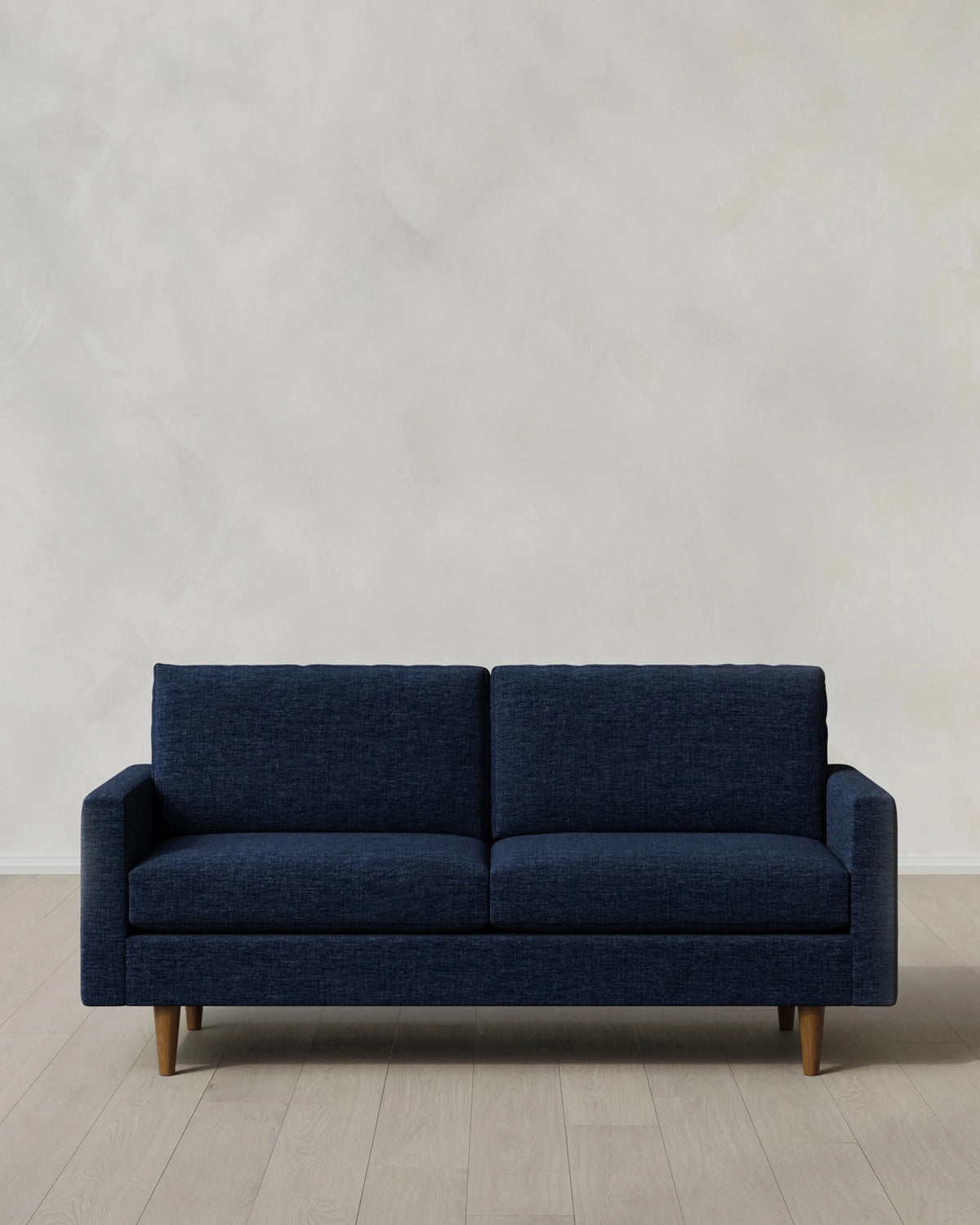 Atlas Midcentury Sofa in Performance Chenille Linen Blend - 6ft / Snow