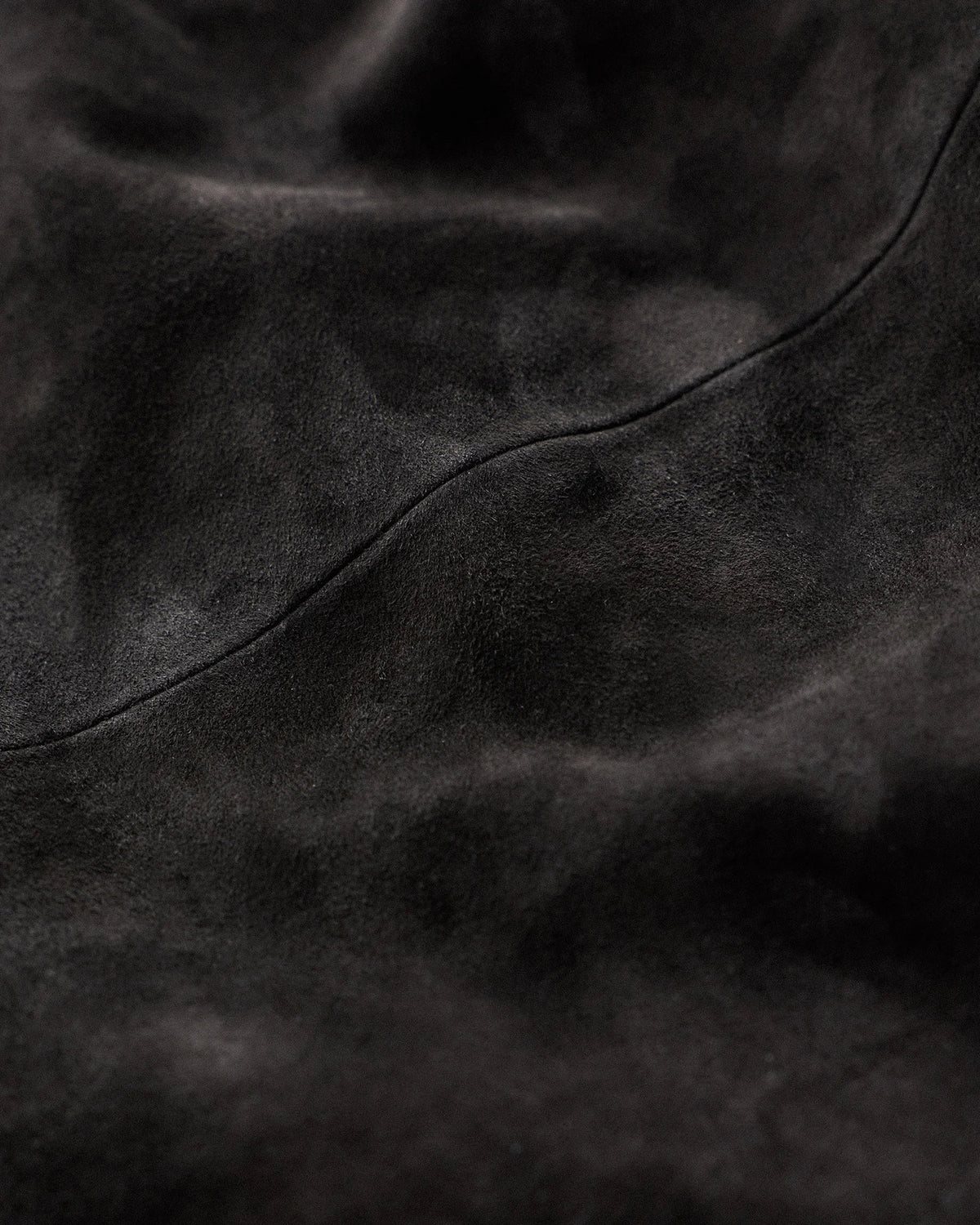 100% Suede Harrington Jacket - S / True Black