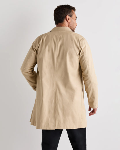 Comfort Stretch Trench Coat - S / Midnight Black