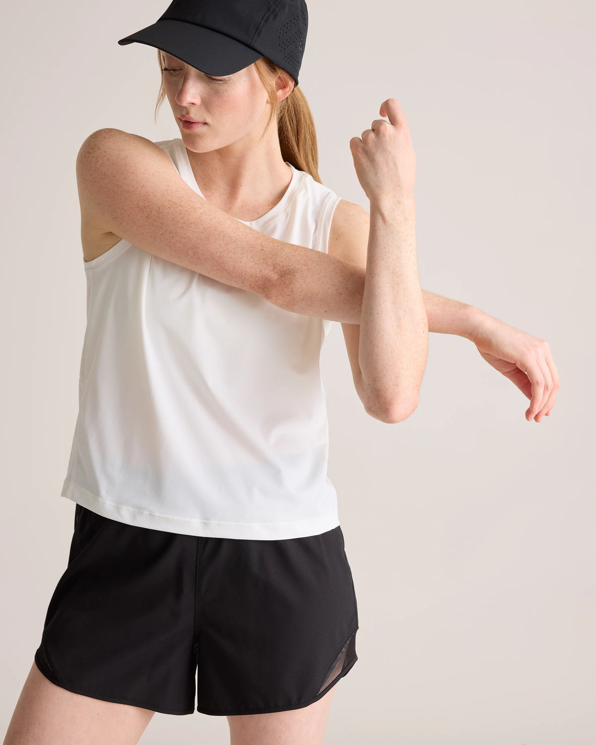 Essential Run Cropped Muscle Tank - XS / Deep Navy