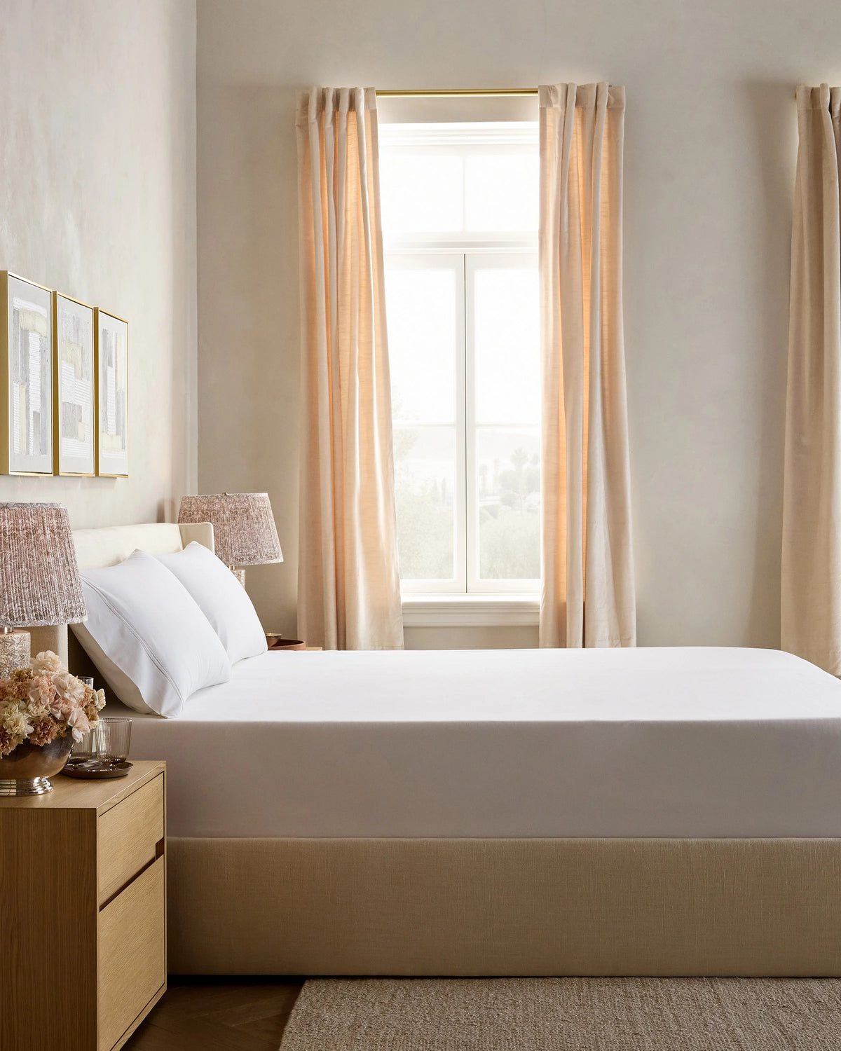 Organic Crisp Percale Fitted Sheet Set - Twin / Espresso