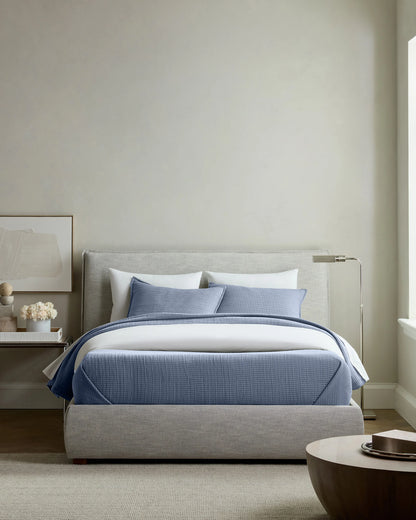 Organic Ribbed Cotton Coverlet - Twin / Toffee