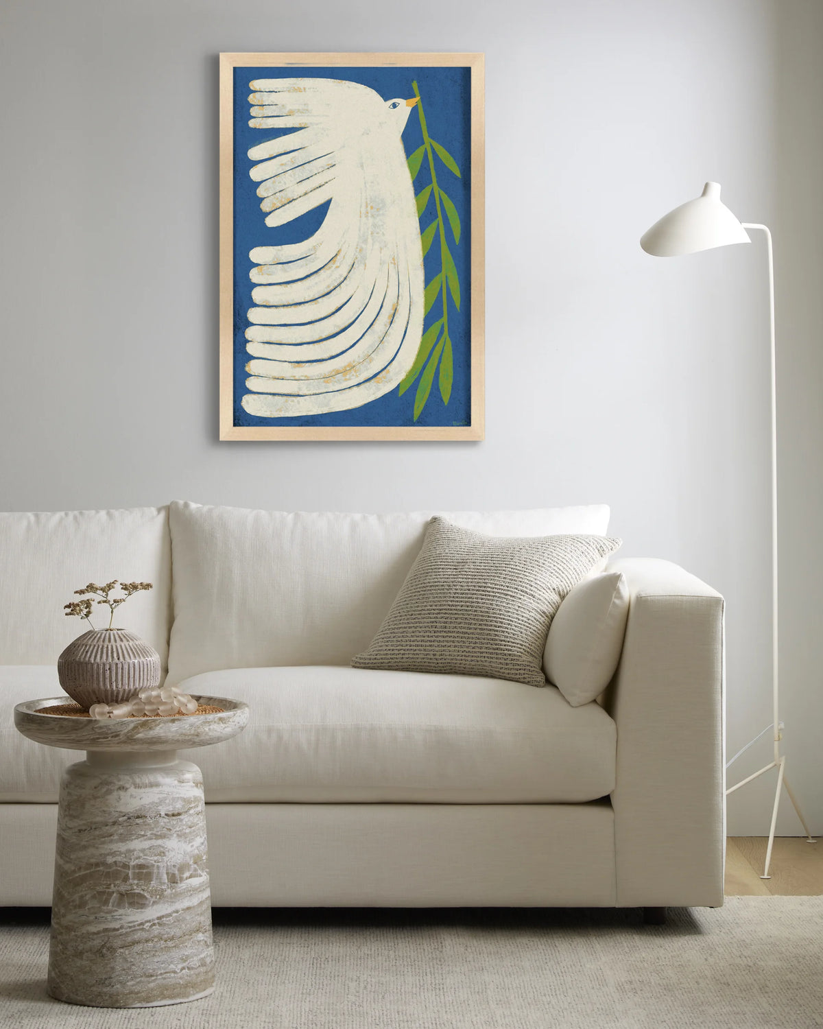 Peace Dove by Marco Marella - 26"x38" / Black