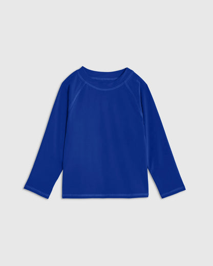Long Sleeve Raglan Rash Guard - 2T / Island Aqua