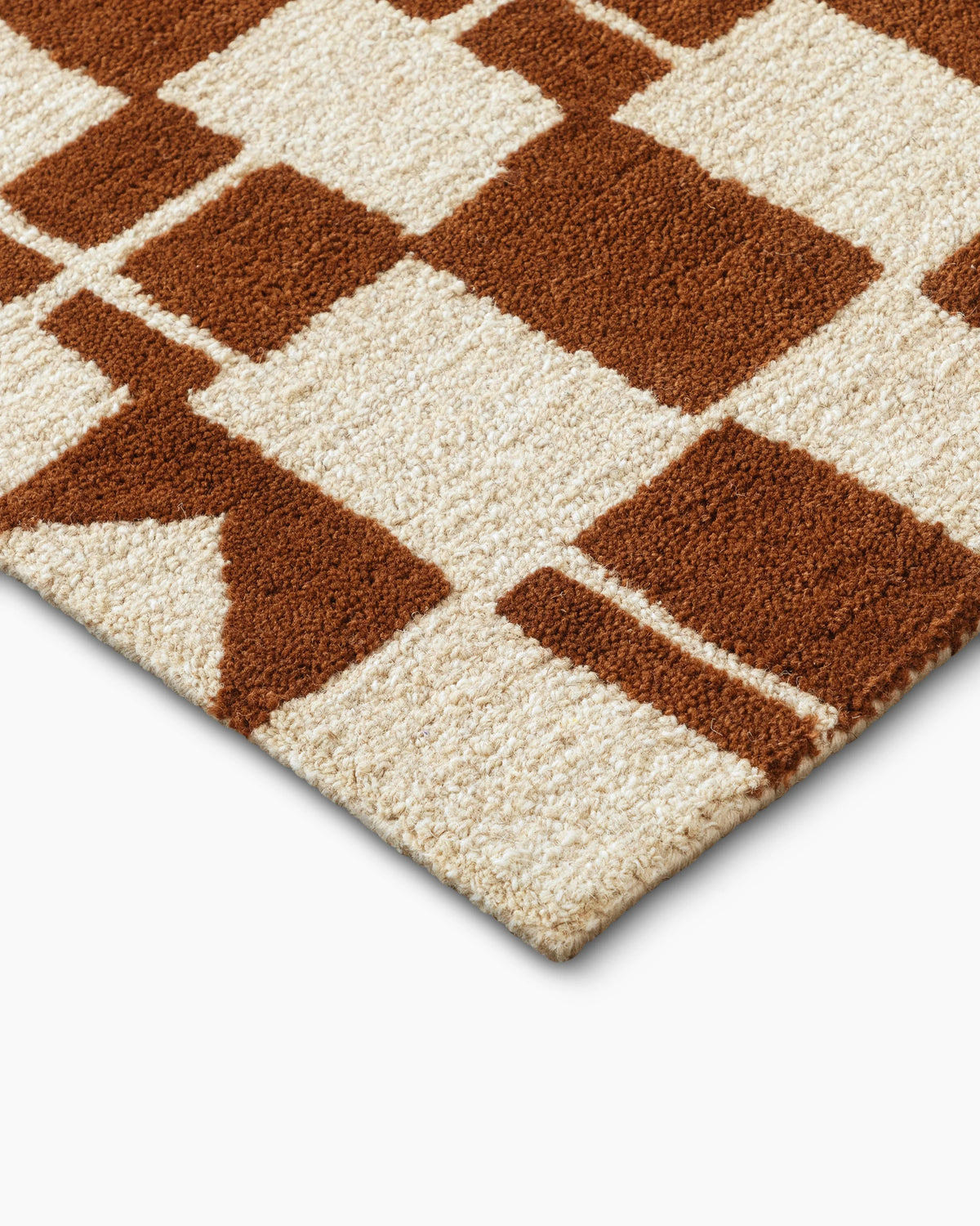Zion Wool Rug - 5' x 8' / Rust