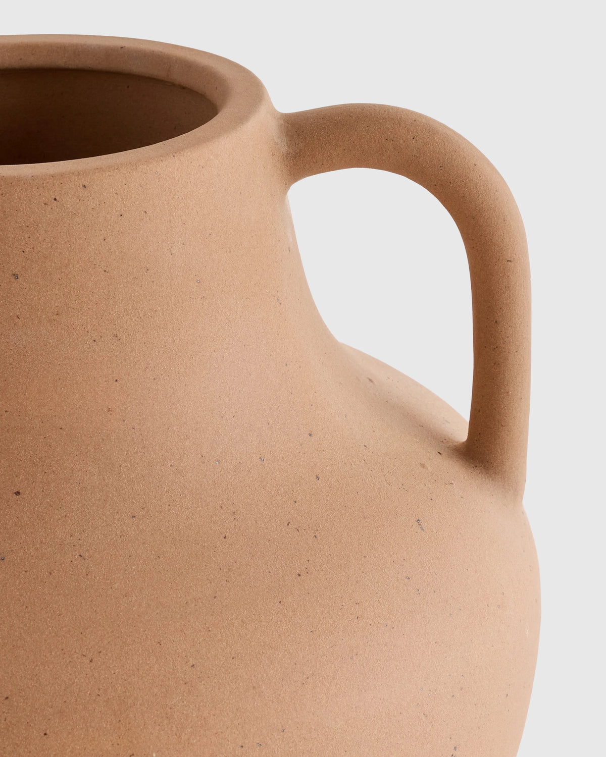 Handcrafted Artisan Ceramic Vase - One Size / Black