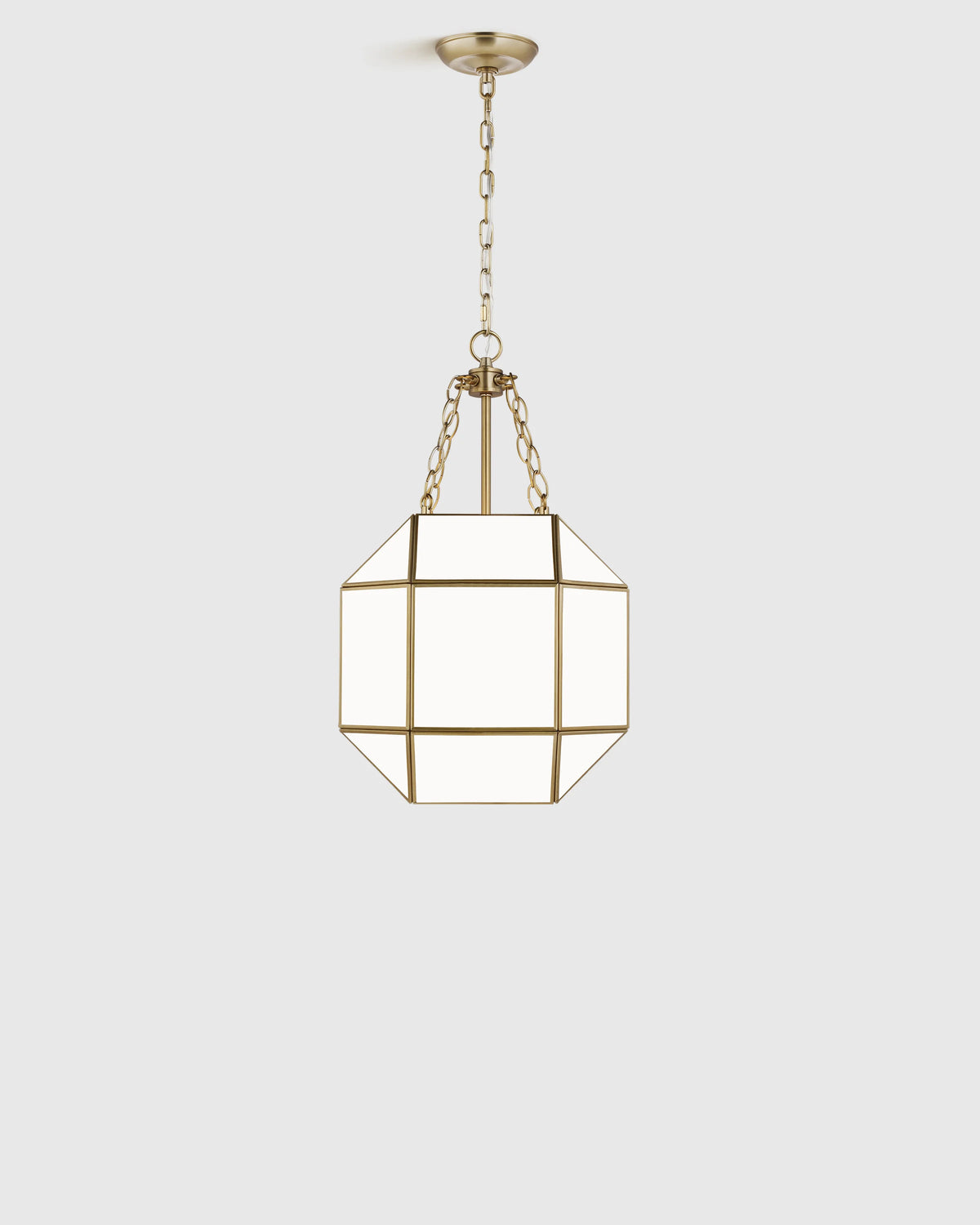 Geometric Steel Lantern Light - Small / Silver