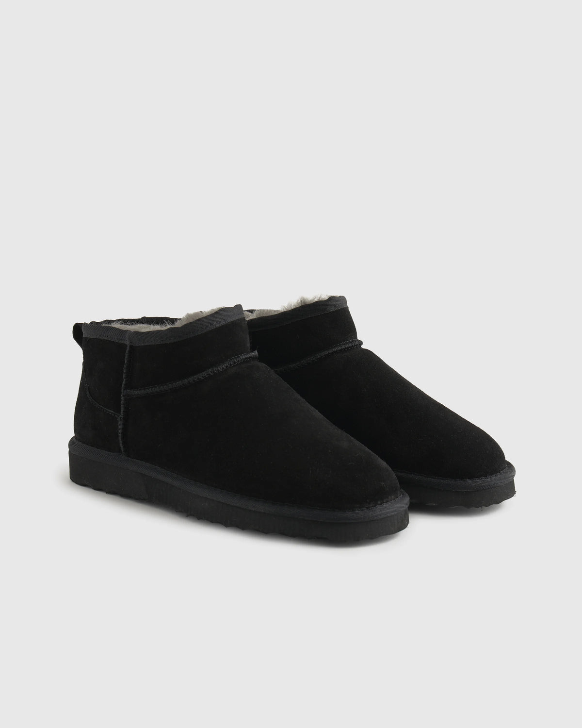Australian Shearling Mini Boot - 6 / Black