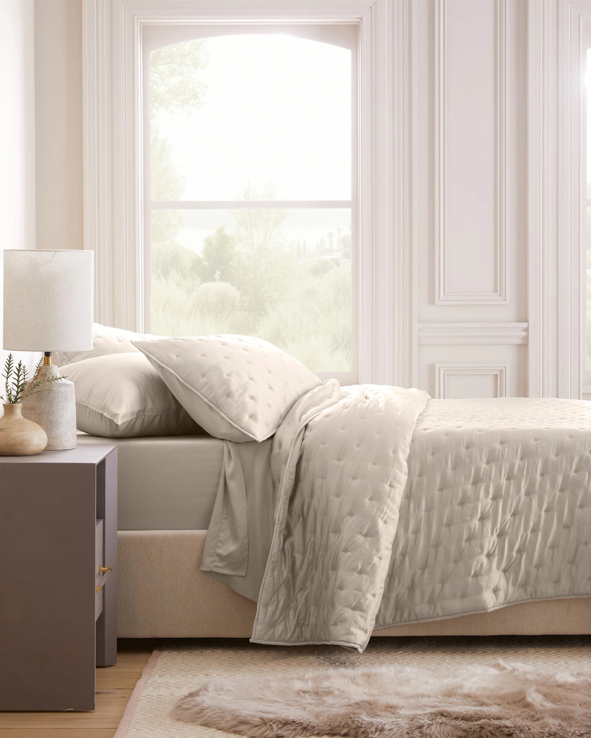 Bamboo Dream Quilted Sham Set - Standard / Sage