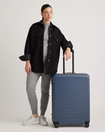 Expandable Carry-On & Large Check-In Suitcase Set - One Size / Dark Green