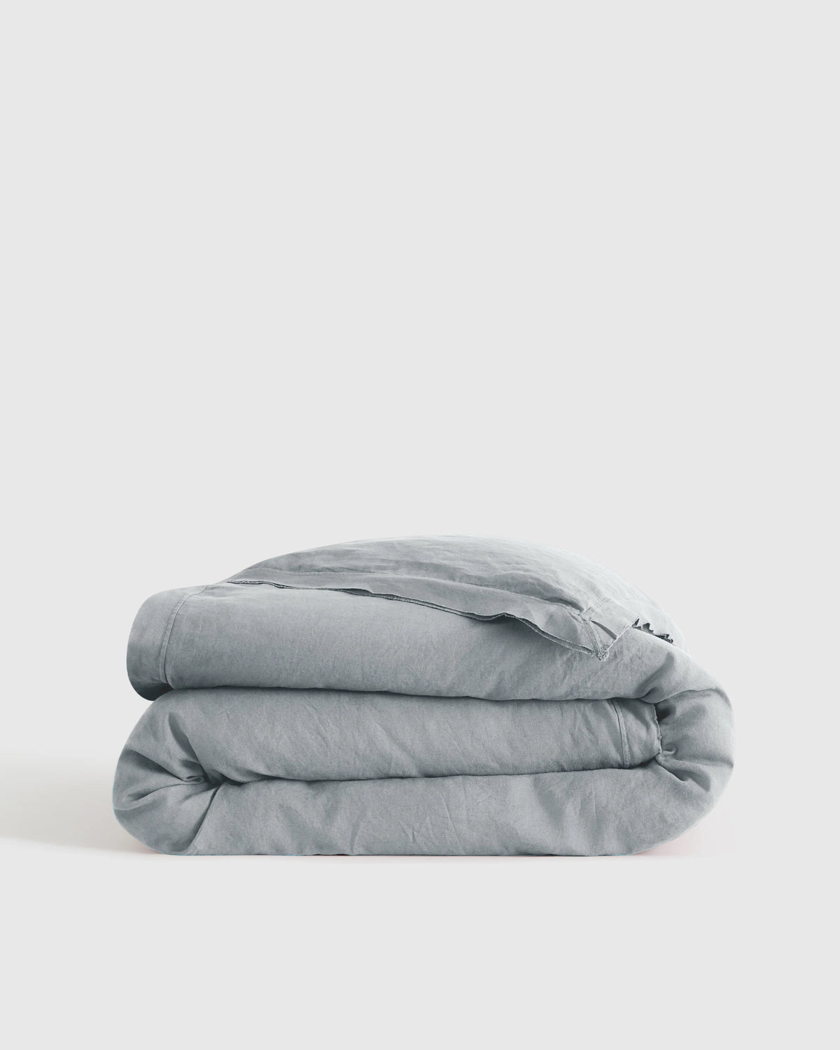 European Linen Double Flange Duvet Cover - Twin / Pine