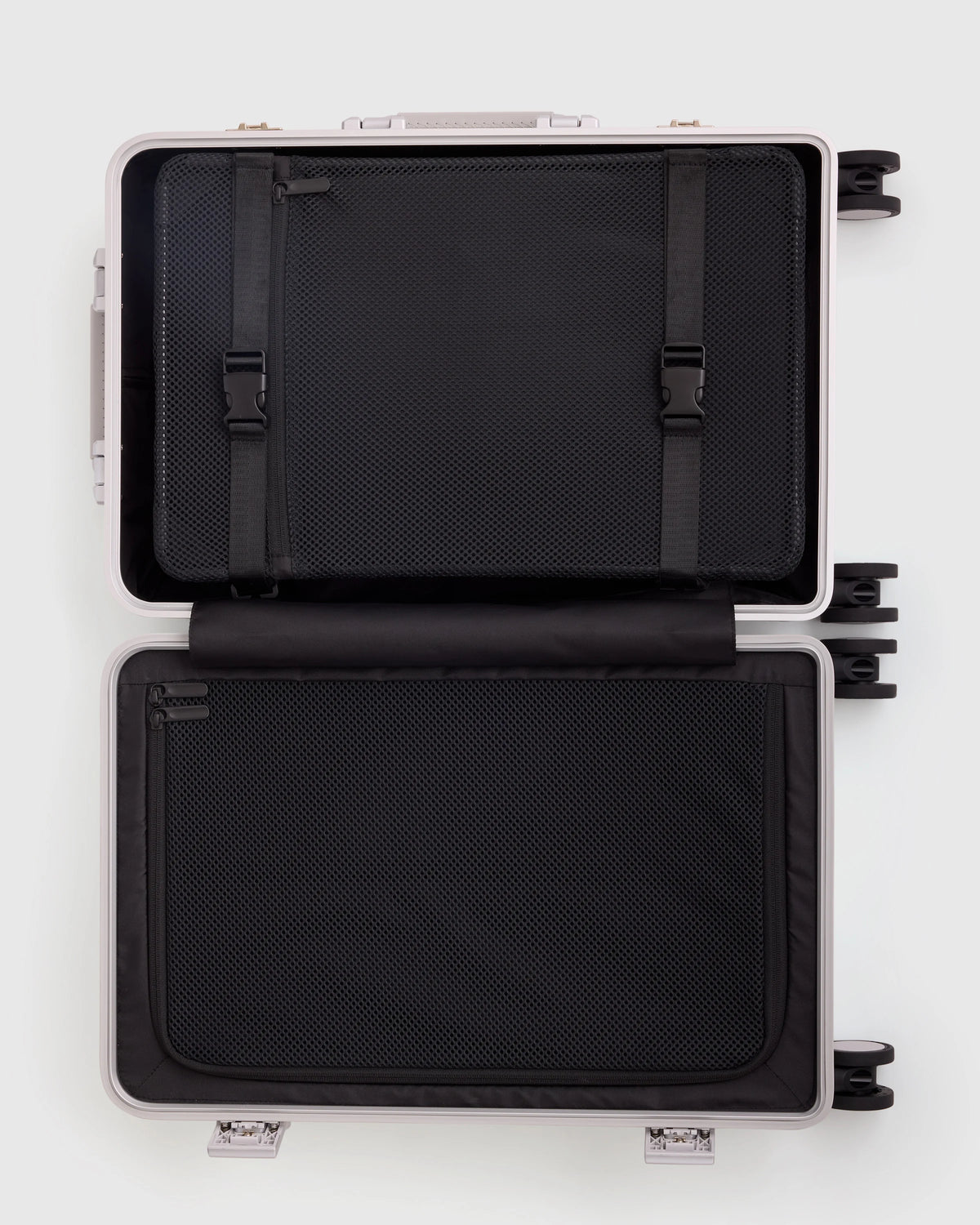 Aluminum Carry-On Suitcase - One Size / Black
