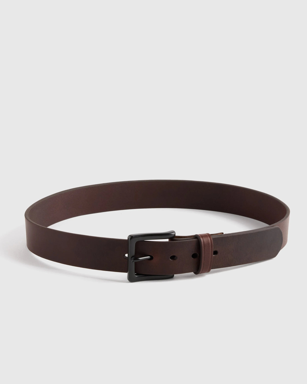Adam Heritage Leather Jeans Belt - 30 / Bourbon
