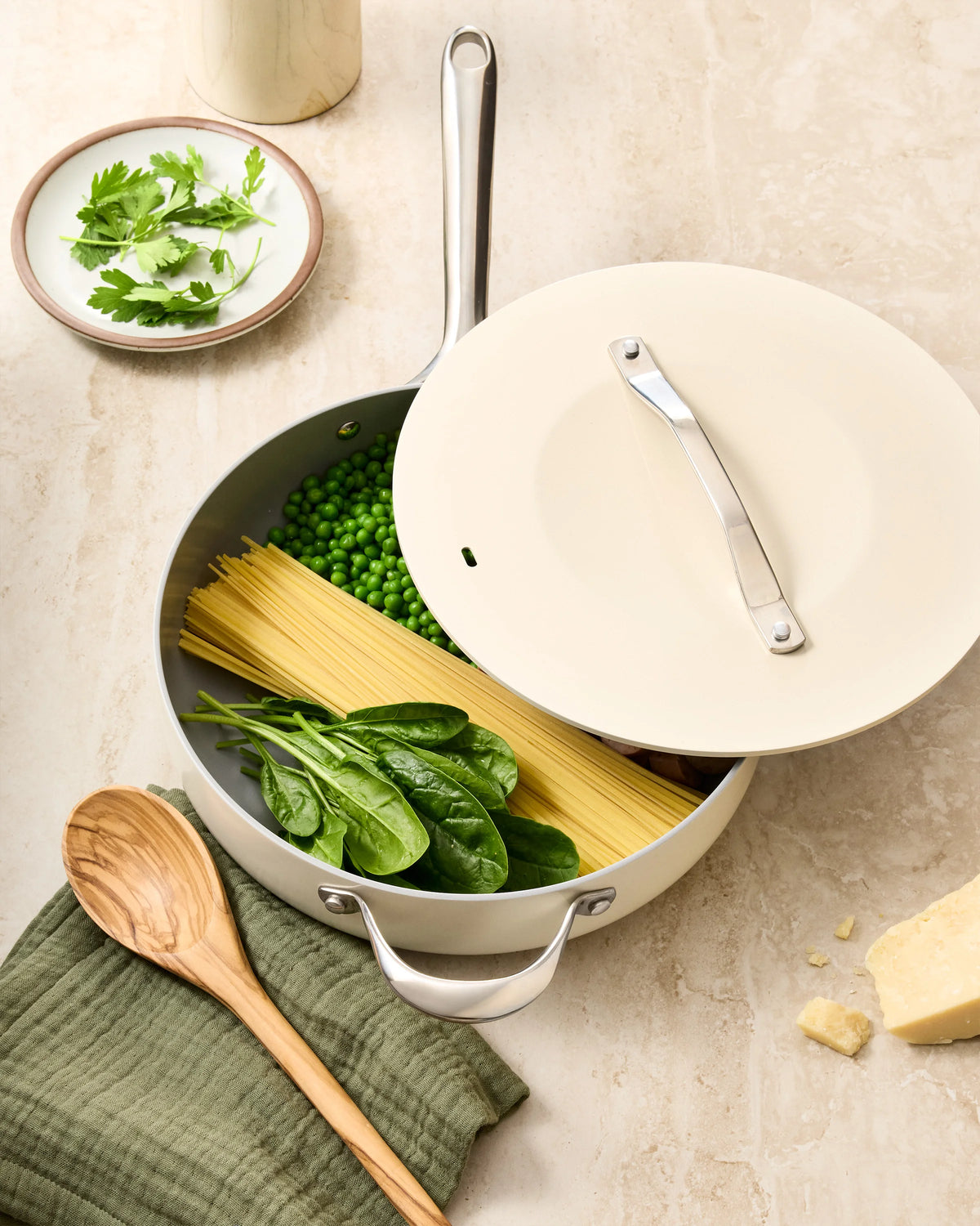 Ceramic Nonstick 7pc Cookware Set - One Size / Navy