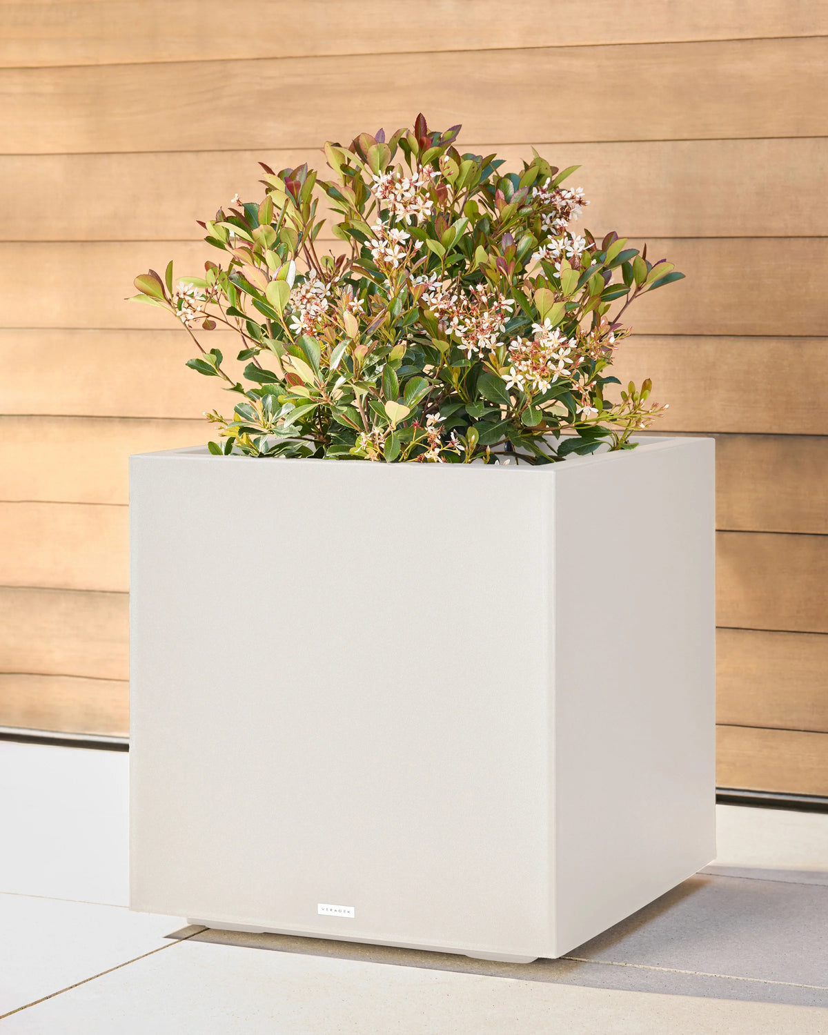 Block Series All Weather Square Planter by Veradek - One Size / Black