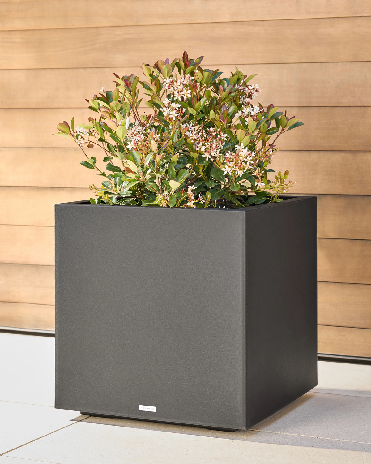 Block Series All Weather Square Planter by Veradek - One Size / Black