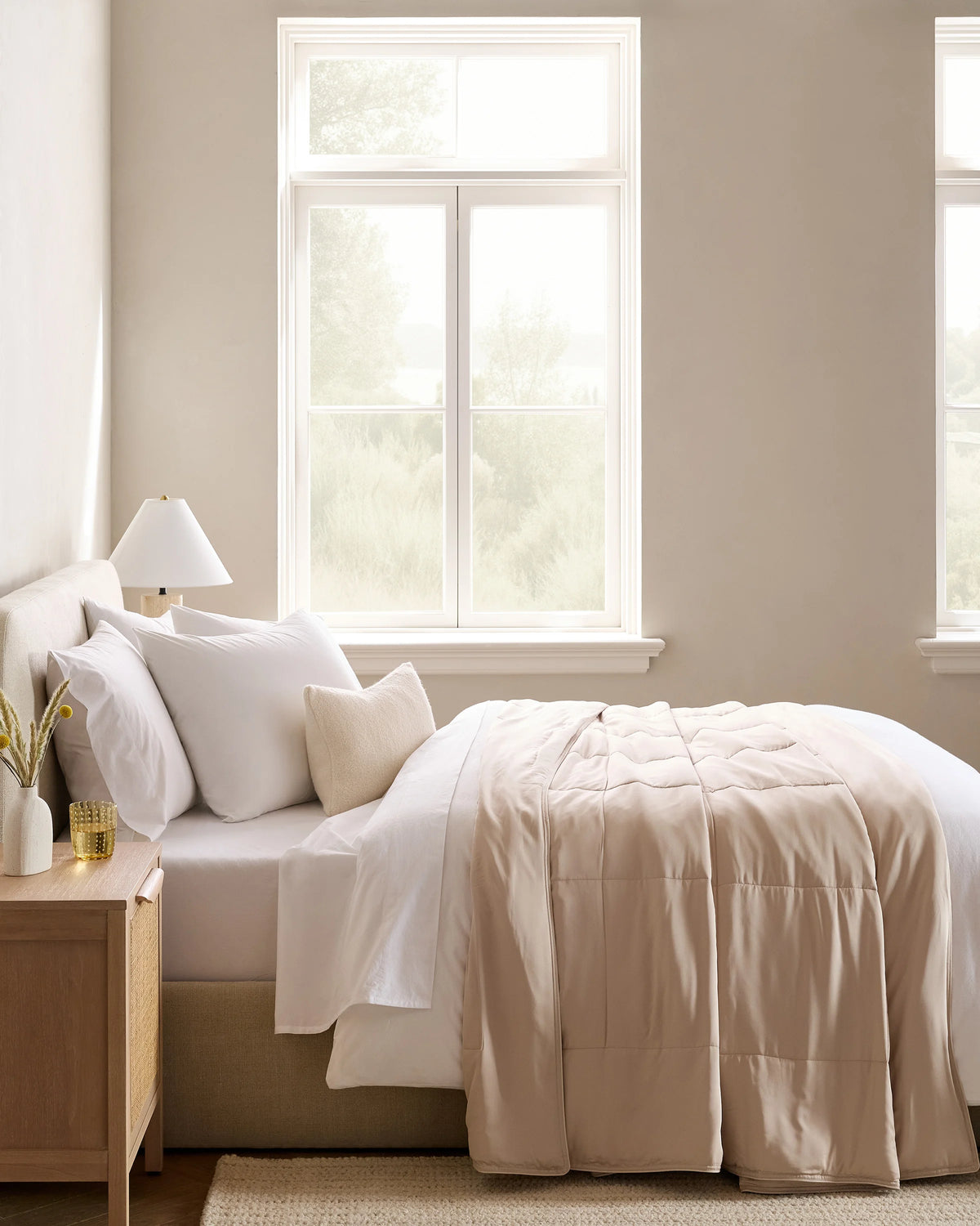 Bamboo Comforter - Twin / Soft Pink