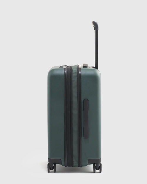 Expandable Small Carry-On & Large Check-In Suitcase Set - One Size / Dark Green