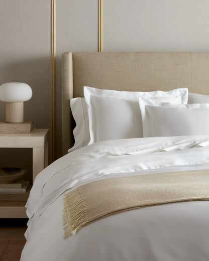 Signature Giza Cotton Sateen Duvet Cover - Twin / Light Grey