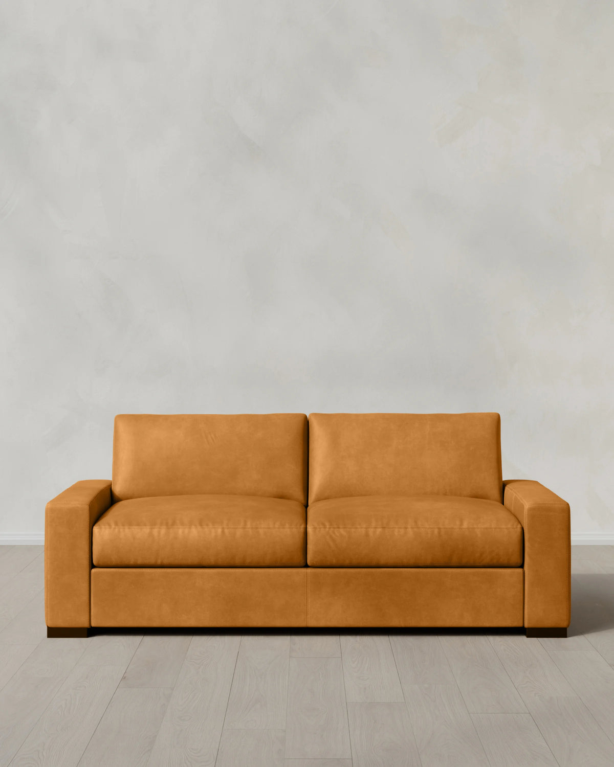 Stillman Sofa in Leather - 7ft / Auburn
