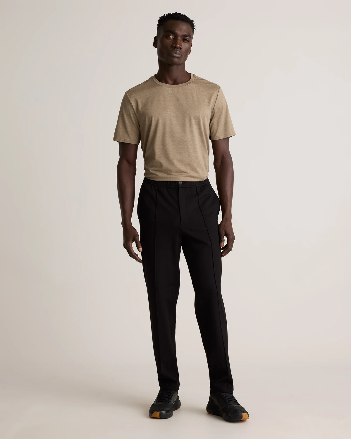 Stretch Knit Pintuck Trousers - S / Navy