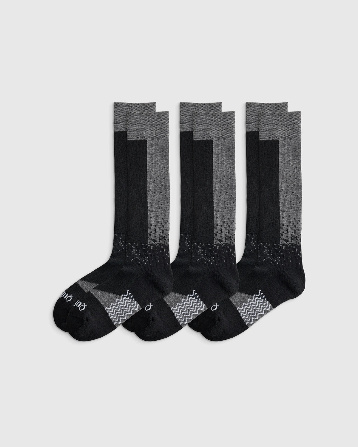 Alpaca Lightweight Ski Socks (3-Pack) - S / White/Navy