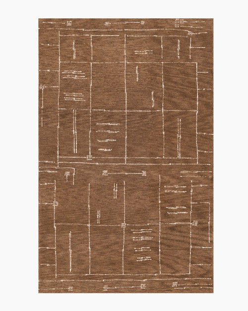Carson Wool Rug - 3' x 5' / Brown