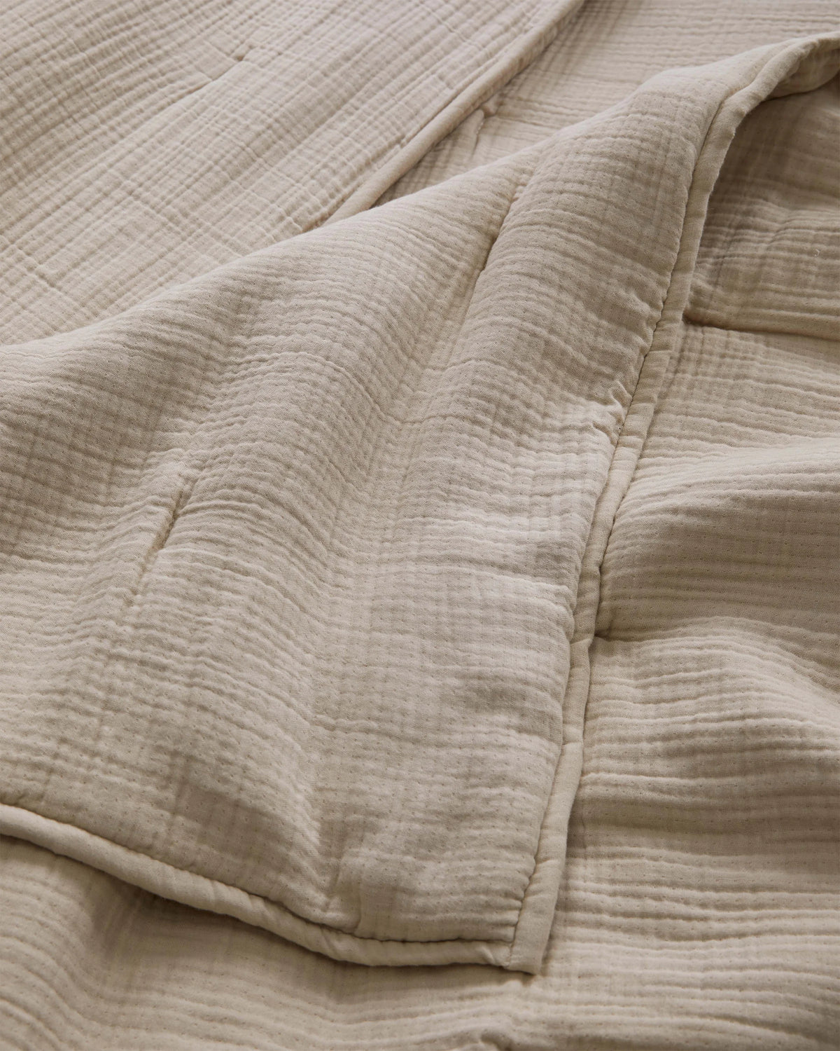 Organic Cotton Gauze Dream Quilt - Twin / Dried Sage