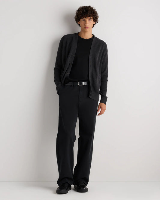 Italian Leather Everyday Sneaker - 7 / Black/Black