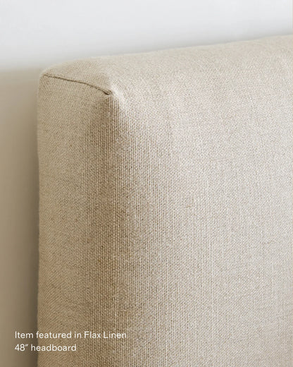 Square Bed in Performance Velvet - Full / Butterscotch