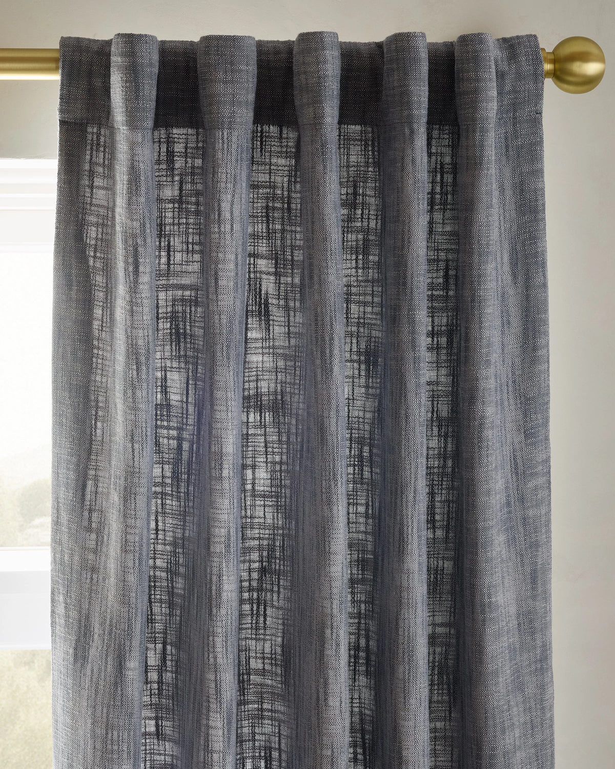 Textured Cotton Curtain - 48x84 / Ivory