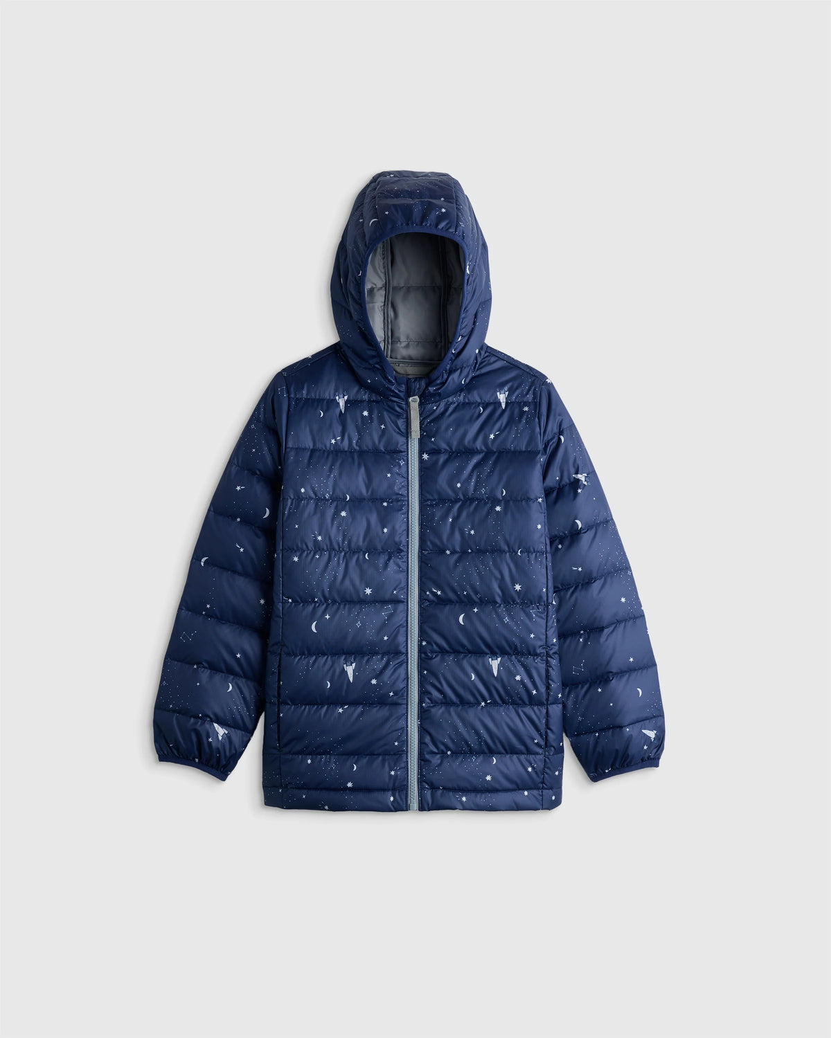 Lightweight Down Hooded Puffer Jacket - 2T / Tidepool